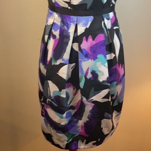 Eliza J Multicolored A-Line Dress with Sequined Neckline (Size: 4) - Picture 12 of 16